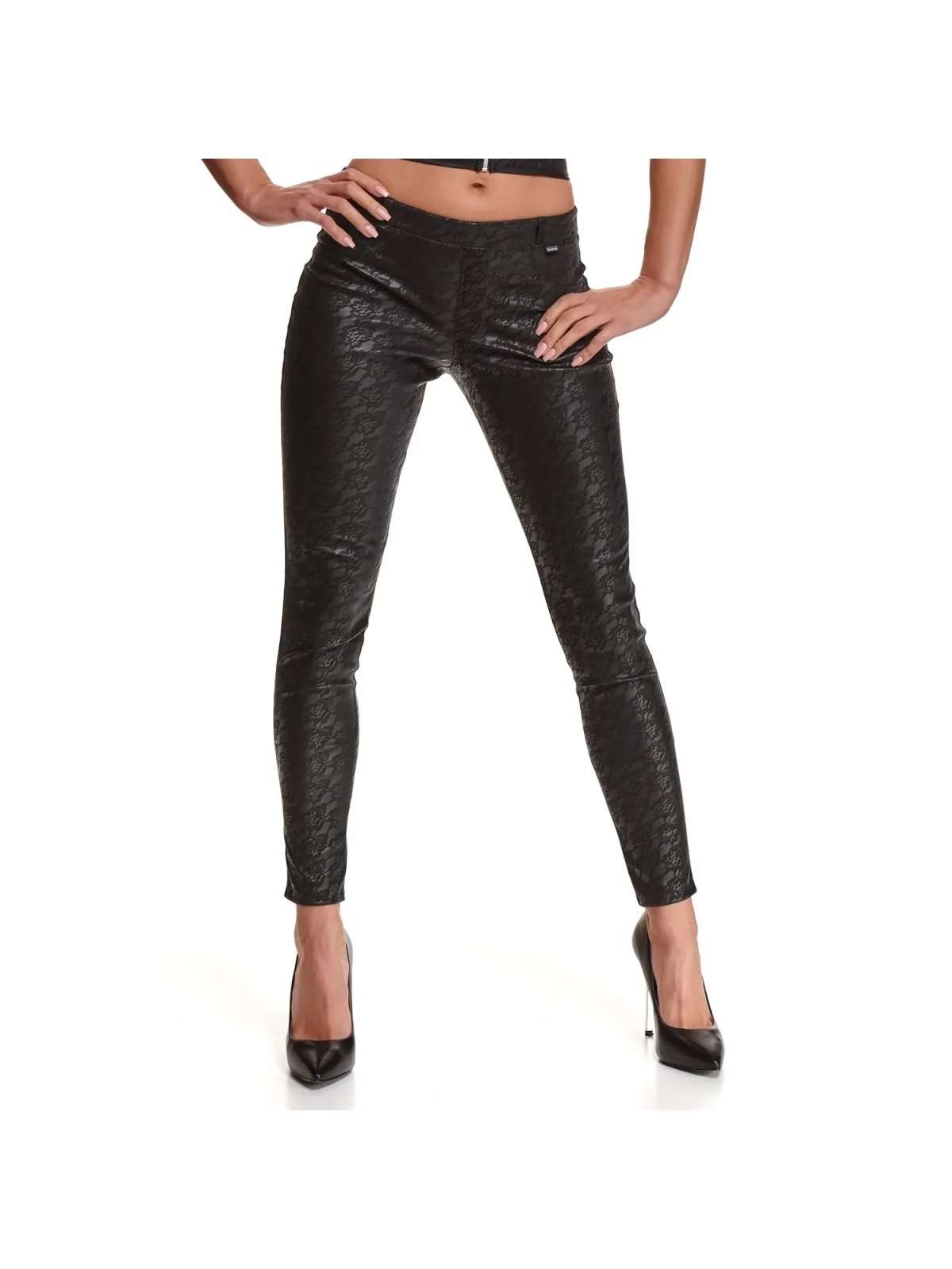 Schwarze Leggings Brconstanza001 von Demoniq Black Rose 2.0 Collection