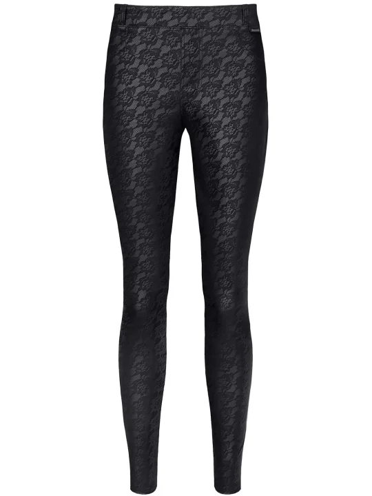 Schwarze Leggings Brconstanza001 von Demoniq Black Rose 2.0 Collection