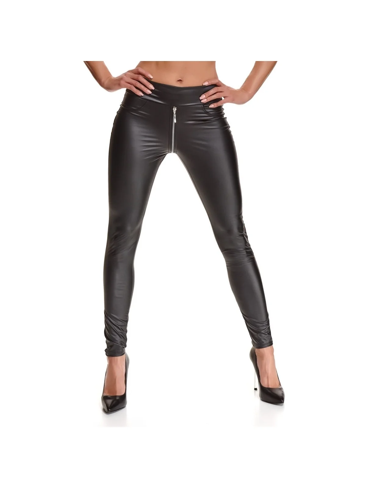 Schwarze Leggings Brmaddalena001 von Demoniq Black Rose 2.0 Collection