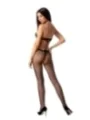 Schwarzer Ouvert Bodystocking Bs080 von Passion