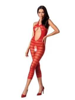 Roter Ouvert Bodystocking Bs050 von Passion