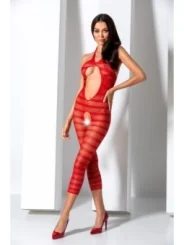 Roter Ouvert Bodystocking Bs081 von Passion