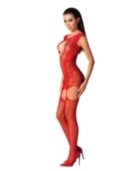 Roter Ouvert Bodystocking Bs082 von Passion