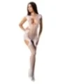 Weißer Ouvert Bodystocking Bs082 von Passion