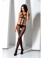 Schwarzer Ouvert Bodystocking Bs084 von Passion