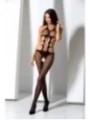 Schwarzer Ouvert Bodystocking Bs084 von Passion