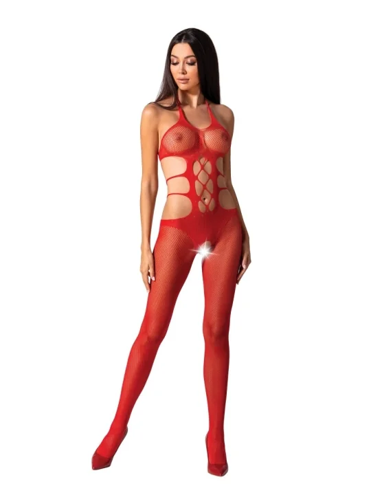 Roter Ouvert Bodystocking Bs084 von Passion