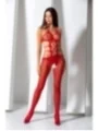 Roter Ouvert Bodystocking Bs084 von Passion