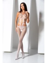 Weißer Ouvert Bodystocking Bs084 von Passion