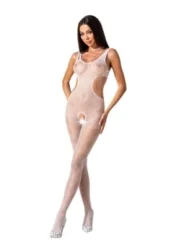 Weißer Ouvert Bodystocking Bs085 von Passion