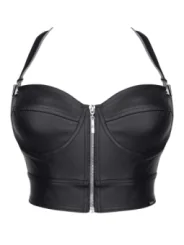 Schwarzes Damen-Top Brmarta001 von Demoniq Black Rose 2.0 Collection