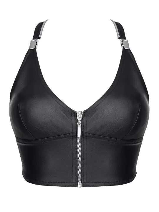 Schwarzes Damen-Top Brzita001 von Demoniq Black Rose 2.0 Collection