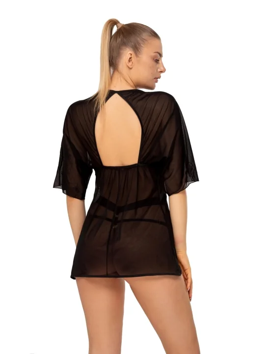 Schwarze Robe Aa052445 von Anais Apparel