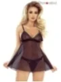 Schwarz/Grünes Tassel De Reve Babydoll von Provocative