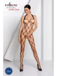 Schwarzer Ouvert Bodystocking Bs091 von Passion