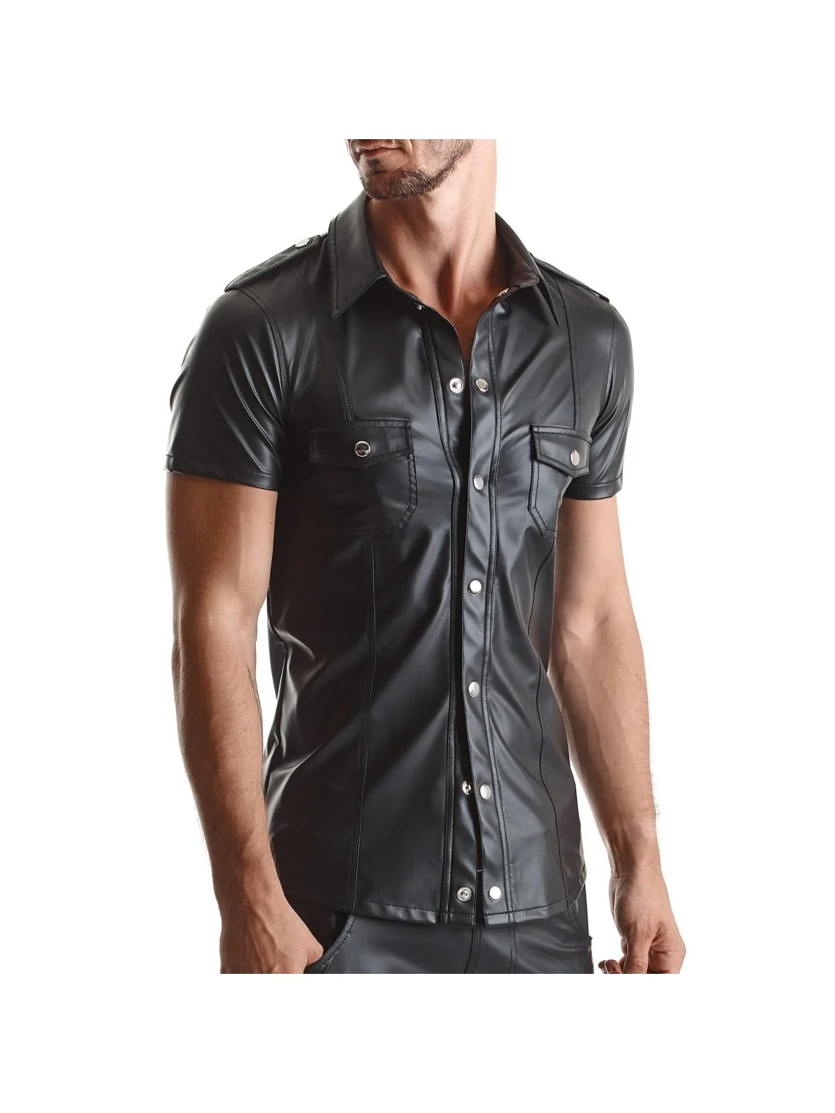 Herren Hemd Rmluca001 Schwarz von Regnes Fetish Planet