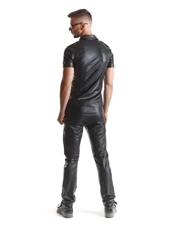 Herren Hemd Rmluca001 Schwarz von Regnes Fetish Planet