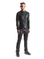 Herren Jacke Rmgiorgio001 Schwarz von Regnes Fetish Planet