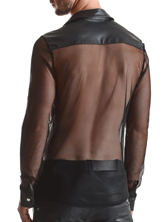 Herren Hemd Rmcesare001 Schwarz von Regnes Fetish Planet