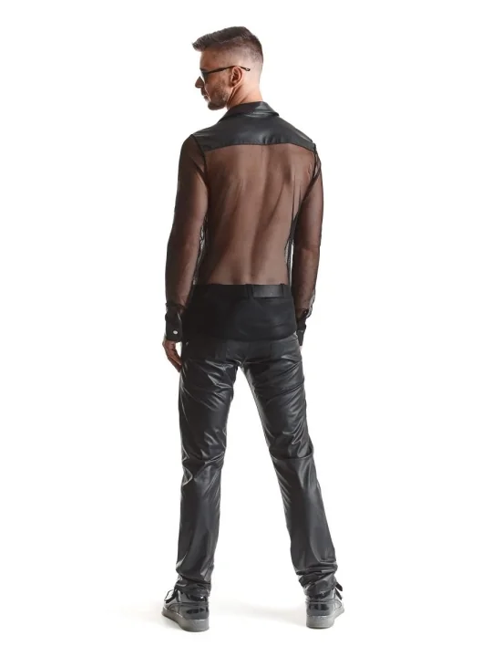 Herren Hemd Rmcesare001 Schwarz von Regnes Fetish Planet