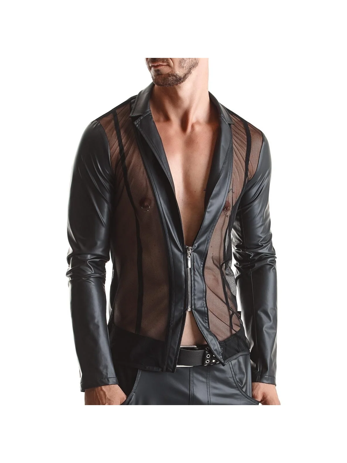 Herren Jacke Rmdaniele001 Schwarz von Regnes Fetish Planet