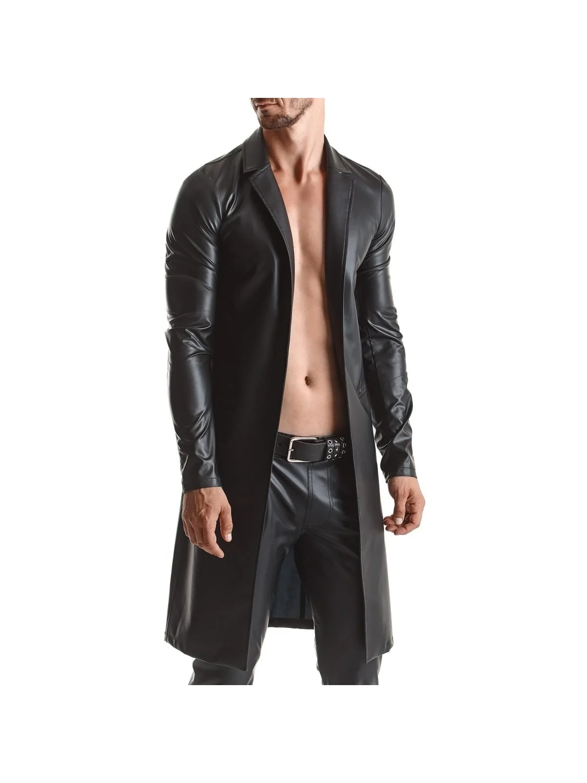 Herren Mantel Rmsergio001 Schwarz von Regnes Fetish Planet