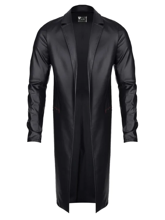 Herren Mantel Rmsergio001 Schwarz von Regnes Fetish Planet