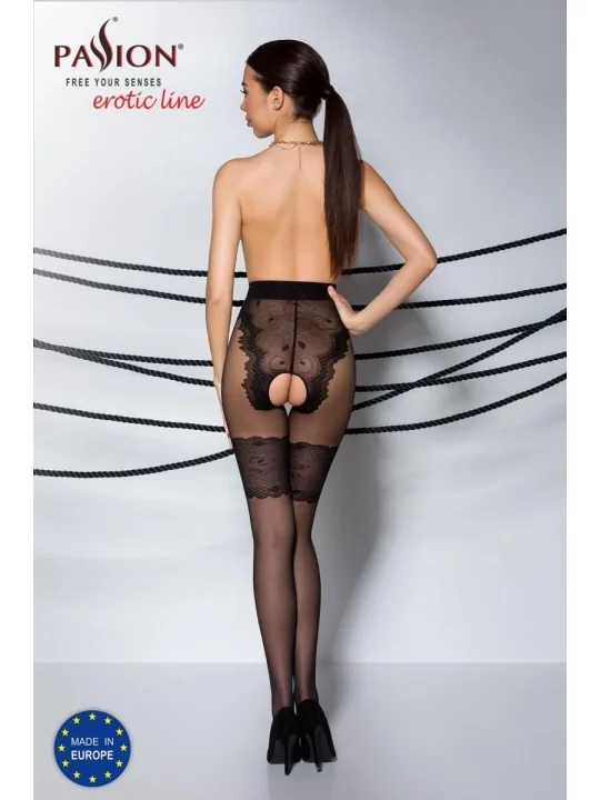 Ouvert Strumpfhose Ti Open 013 Schwarz von Passion Erotic Line