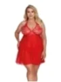 Rotes Babydoll Aa052973 von Anais Apparel Plus Size