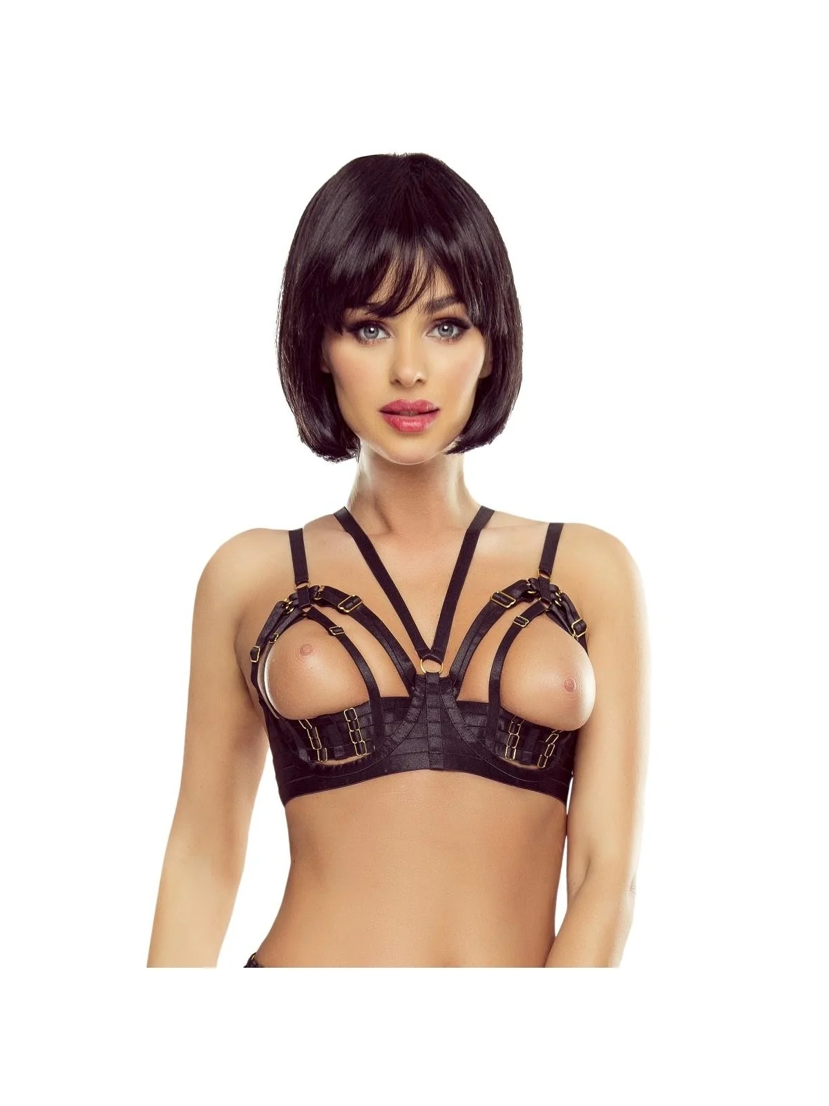 Schwarzer Harness Bh Pr1634 von Provocative