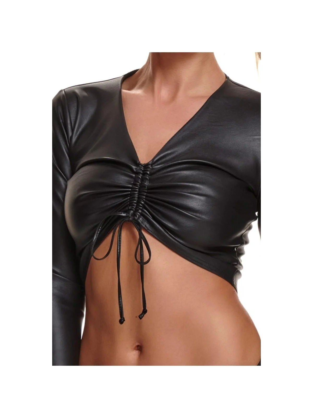 Schwarzes Damen-Top Bradriana001 von Demoniq Black Rose 2.0 Collection