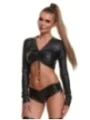 Schwarzes Damen-Top Bradriana001 von Demoniq Black Rose 2.0 Collection