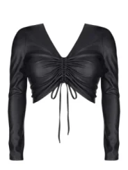 Schwarzes Damen-Top Bradriana001 von Demoniq Black Rose 2.0 Collection