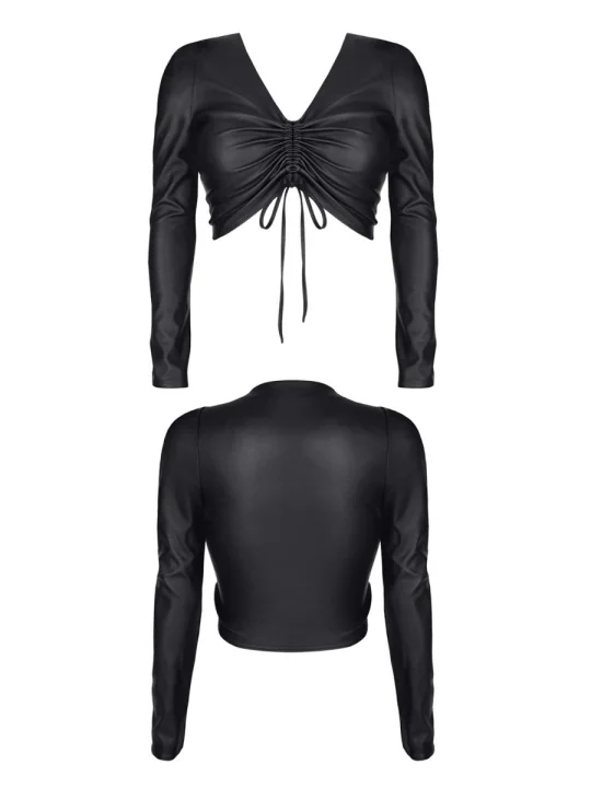 Schwarzes Damen-Top Bradriana001 von Demoniq Black Rose 2.0 Collection