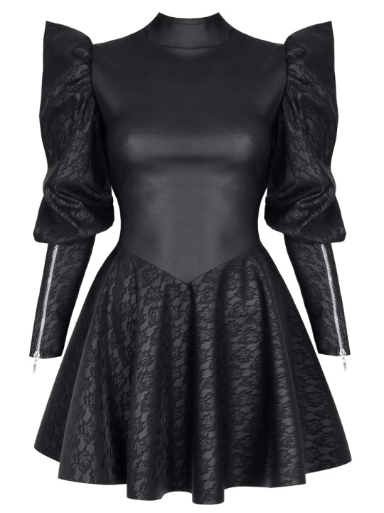 Schwarzes Minikleid Brchiara001 von Demoniq Black Rose 2.0 Collection