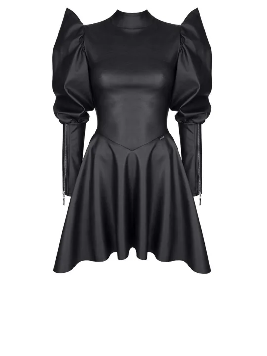 Schwarzes Minikleid Brcata001 von Demoniq Black Rose 2.0 Collection