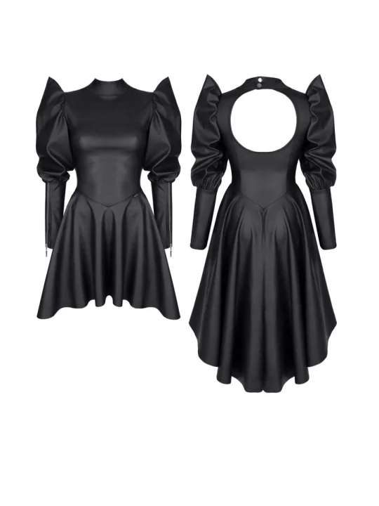 Schwarzes Minikleid Brcata001 von Demoniq Black Rose 2.0 Collection