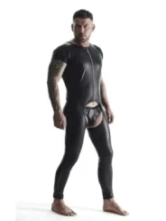 Herren Overall Ove001 Schwarz von Regnes Fetish Planet