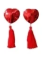 Rote Nipples Cover Heart, Selbstklebend, Brustwarzenschmuck von Provocative