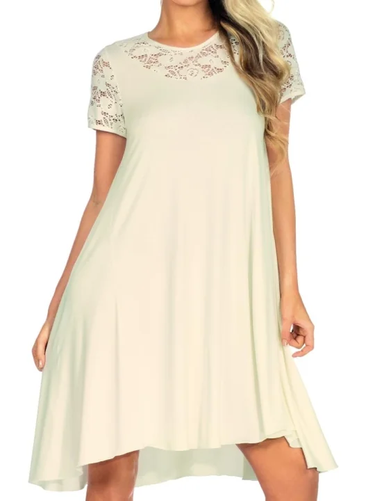 Ecru Nachtkleid H182202 von Hamana