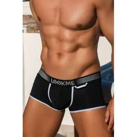 Schwarzer Herren Boxer Short 2003-68 von Look Me