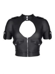 Schwarzes Damen-Top Brenrica001 von Demoniq Black Rose 2.0 Collection