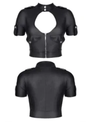 Schwarzes Damen-Top Brenrica001 von Demoniq Black Rose 2.0 Collection