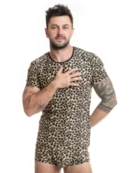 Herren T-Shirt 053556 Leopard von Anais For Men