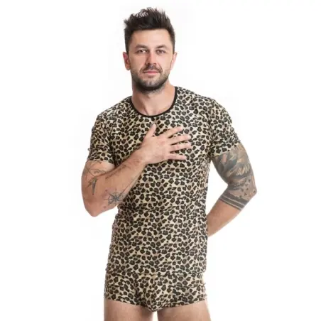 Herren T-Shirt 053556 Leopard von Anais For Men