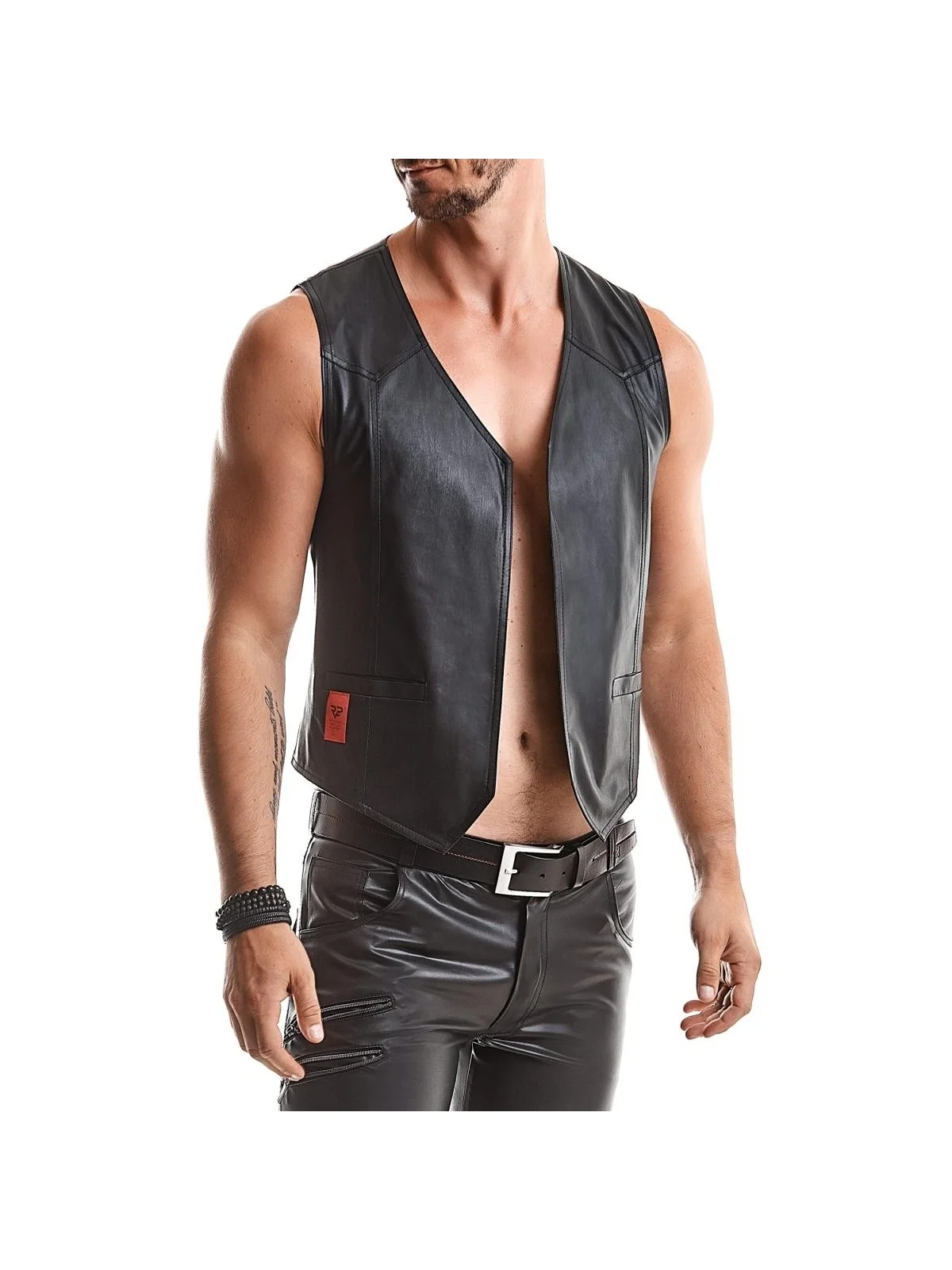 Herren Weste Rmoliver001 Schwarz von Regnes Fetish Planet