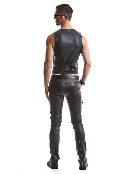 Herren Weste Rmoliver001 Schwarz von Regnes Fetish Planet