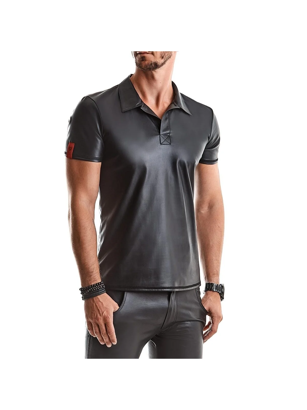 Herren T-Shirt Rmromano001 Schwarz von Regnes Fetish Planet