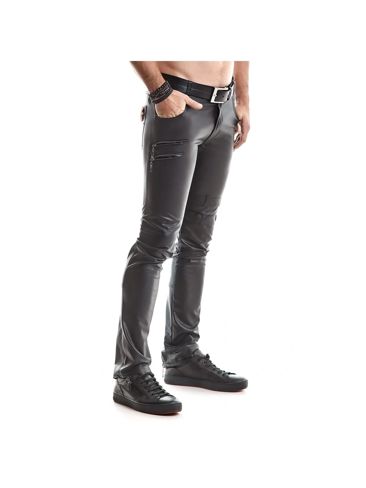 Lange Herren Hose Rmtommaso001 Schwarz von Regnes Fetish Planet