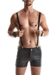 Herren Hoseträger Rmgino001 Schwarz von Regnes Fetish Planet